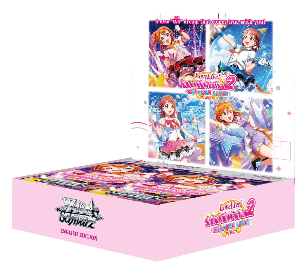 Weiss Schwarz English Love Live School Idol Festival 2 MIRACLE LIVE! Booster Box