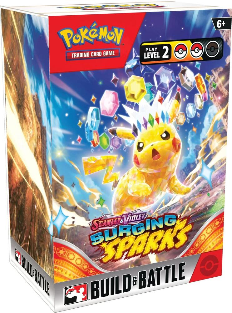 Pokemon SV8 Scarlet and Violet Surging Sparks Build and Battle Box