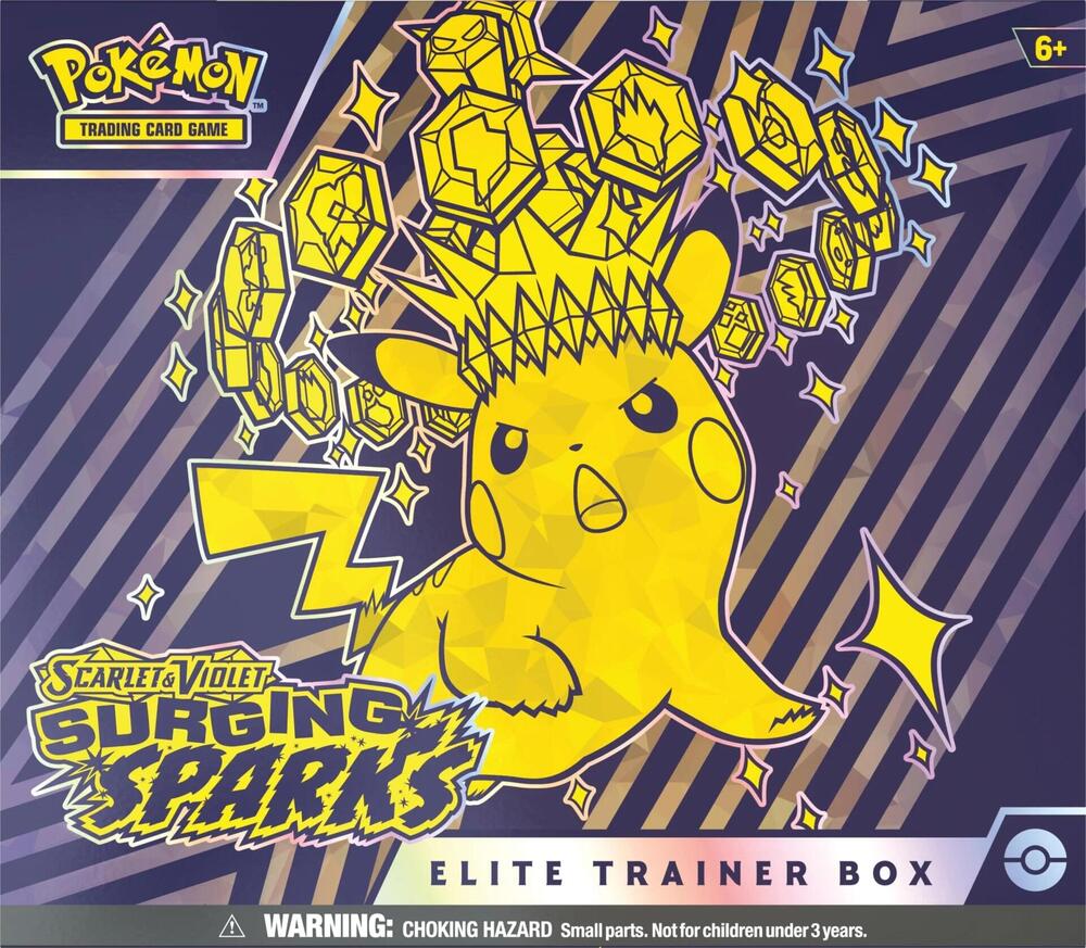 Pokemon SV8 Scarlet and Violet Surging Sparks Elite Trainer Box - Pre-Order