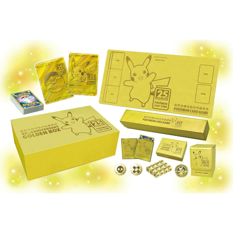Pokemon Chinese 25th Anniversary Golden Pikachu Box – 88 Cardhouse