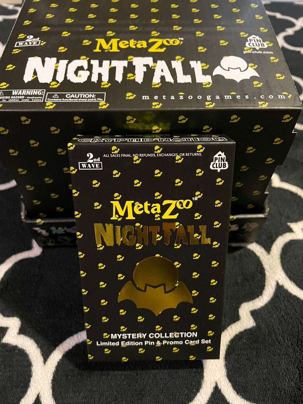 MetaZoo Nightfall X Pin Club 2nd Edition (2nd Wave) Factory-Sealed Mystery Collection Promo Box (In Stock)